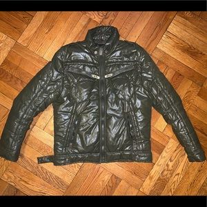 Puffy green jacket